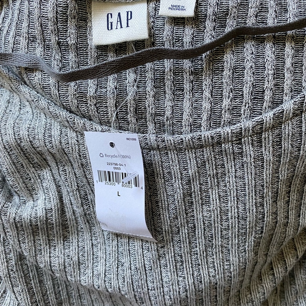 NWT Gap Short Sleeve Gray Dress - Picture 6 of 11